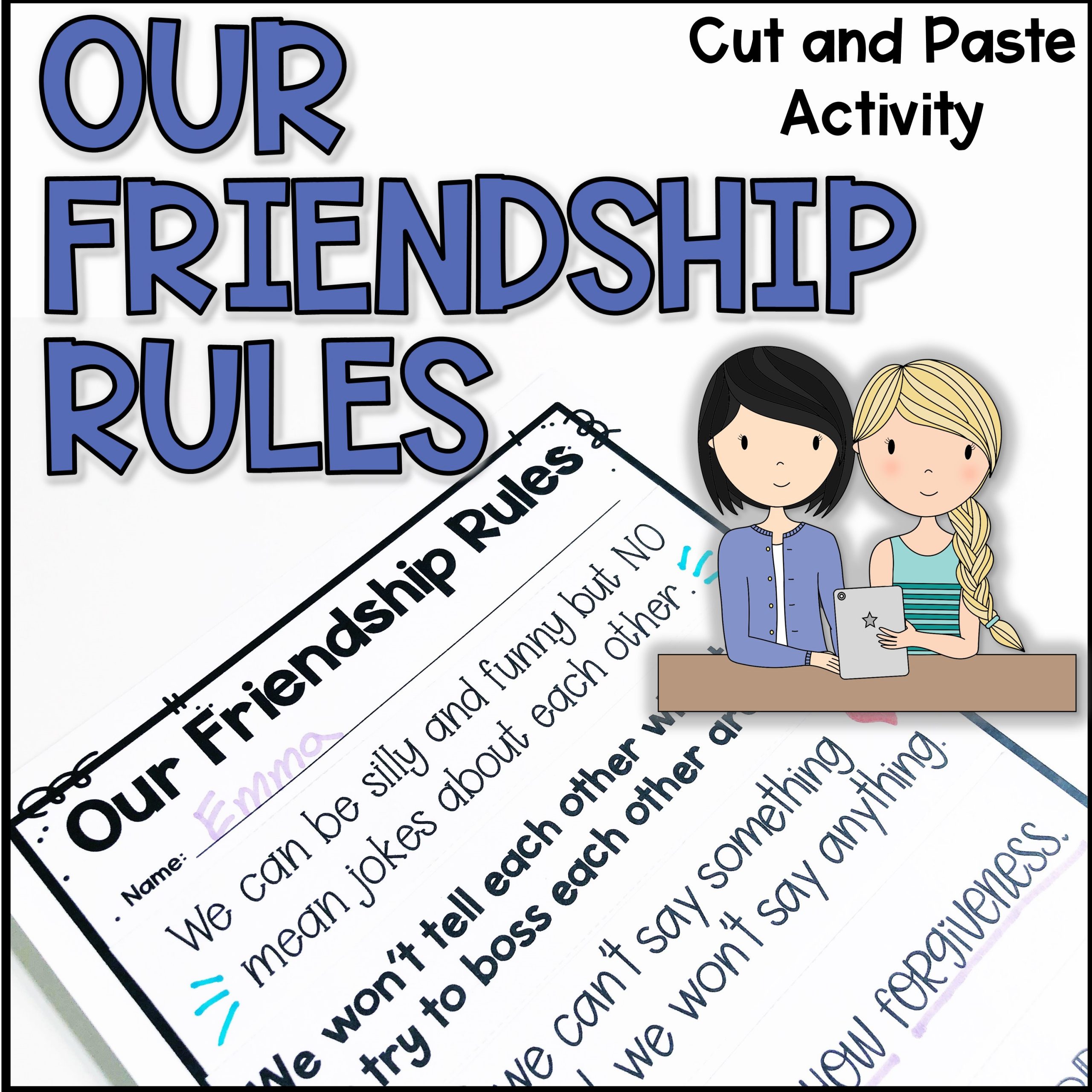 Our Friendship Rules Activity - Shop The Responsive Counselor